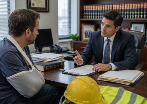 Culver Legal attorneys reviewing a Los Angeles construction accident injury claim
