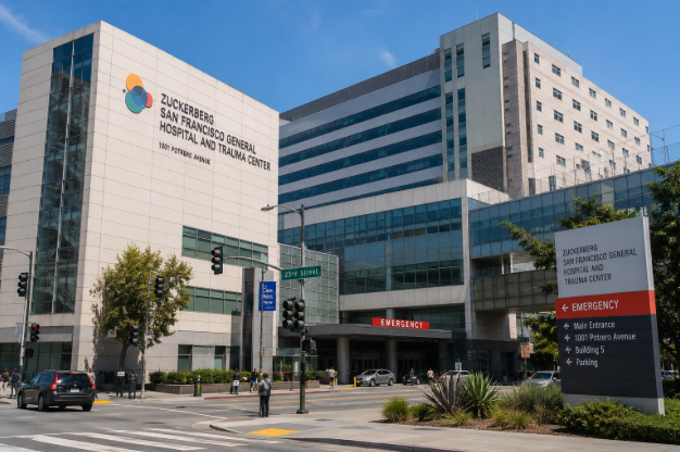 Zuckerberg San Francisco General Hospital, a trauma center for serious injury victims in San Francisco