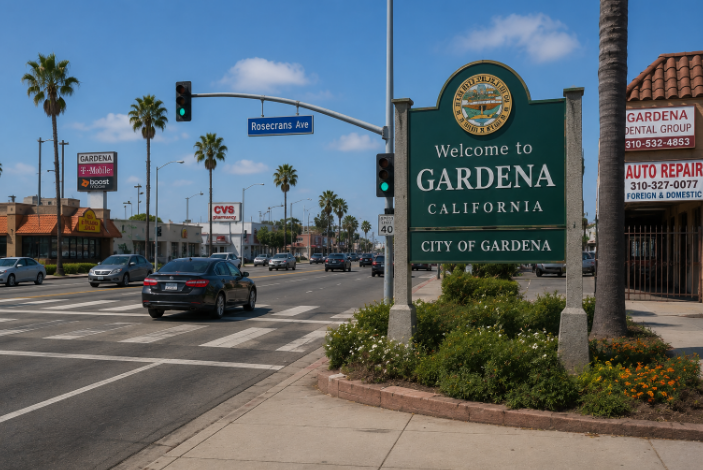 Gardena California neighborhood where personal injury accidents occur