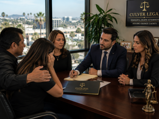 Culver Legal wrongful death attorneys serving families throughout Orange County California