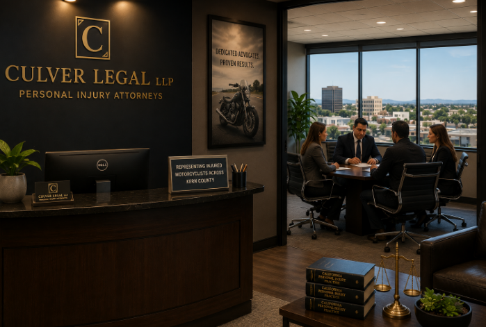 Culver Legal LLP office serving Bakersfield motorcycle accident victims across Kern County